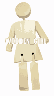 Wooden Guy Wooden Girl GIF