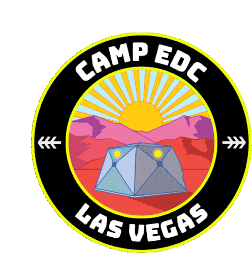 Camp Edc Edc Las Vegas Sticker - Camp Edc Edc Las Vegas Tent Stickers