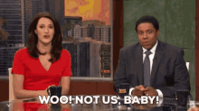 Woo Not Us Baby Snl GIF - Woo Not Us Baby Snl Midday News GIFs