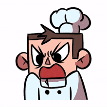 chef man cartoon comics cook