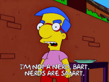 Not A Nerd Bart GIF - Not A Nerd Bart Nerds Are Smart GIFs