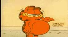 Garfield Fulltummy GIF - Garfield Fulltummy Yum GIFs