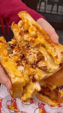 Chopped Chicken Melt Sandwich GIF