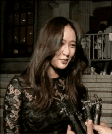 Krystal Jung Smiling GIF - Krystal Jung Smiling Interview GIFs