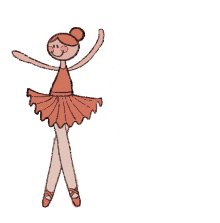 illustrarox ballerina dancing sassy girl pink
