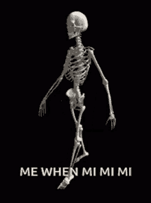 Skeleton Walking GIF - Skeleton Walking Me When Mimimi GIFs