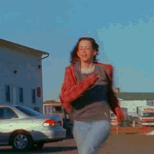 Debbie Rochon Running Away GIF