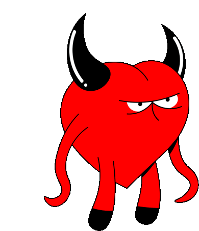 Devil Heart Devil Sticker