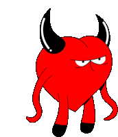 Devil Heart Devil Sticker - Devil Heart Devil Evil Stickers