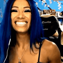sasha banks excited happy touched aww