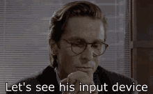 American Psycho Lets See His Input Device GIF - American Psycho Lets See His Input Device Controller GIFs