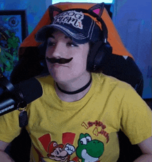 Mustache Mario Bros GIF