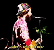 Jared Leto Singing GIF - Jared Leto Singing What If I Fell To The Floor GIFs