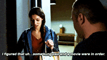 Chicago Fire Stella Kidd GIF - Chicago Fire Stella Kidd I Figured That Uh Some Kung Pao And A Movie GIFs