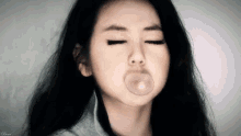 안소희 원더걸스 풍선껌 윙크 GIF - Ahn Sohee Wink Bubble Gum GIFs