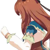 a drawing of a girl with long brown hair