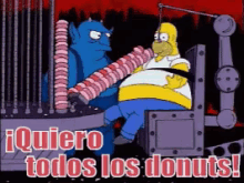 Homer Quiere Todos Los Donuts GIF - Homero Simpson Homer Simpson Los Simpsons GIFs