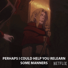 Perhaps I Could Help You Relearn Some Manners Lisa Tepes GIF - Perhaps I Could Help You Relearn Some Manners Lisa Tepes Castlevania GIFs