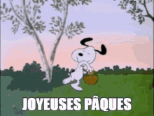joyeuses paques cartoons easter snoopy