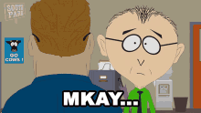 Mkay Mr Mackey GIF - Mkay Mr Mackey South Park GIFs