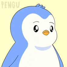 a cartoon of a penguin with smoke coming out of it 's nose