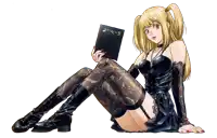 a girl is sitting on the floor holding a notebook that says ' x ' on it