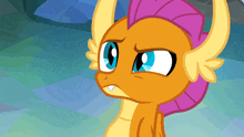 a close up of a cartoon character with a sad look on his face