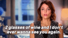 Bad Date 2glasses Of Wine GIF - Bad Date 2glasses Of Wine I Dont Ever Want To See You Again GIFs