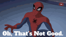 Spider Man Oh Thats Not Good GIF - Spider Man Oh Thats Not Good Not Good GIFs