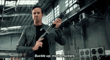 Armie Hammer Buckle Up GIF - Armie Hammer Buckle Up Motherfuckers GIFs