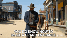 You Do Know How To Make A Grand Entrance Cherokee Bill GIF - You Do Know How To Make A Grand Entrance Cherokee Bill The Harder They Fall GIFs