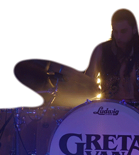 Playing Drums Danny Wagner Sticker - Playing Drums Danny Wagner Greta Van Fleet Stickers