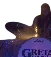 Playing Drums Danny Wagner Sticker - Playing Drums Danny Wagner Greta Van Fleet Stickers