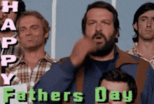 a group of men are celebrating father 's day