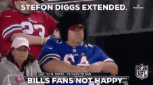 Stefon Diggs Extended Bills Fans Not Happy GIF