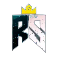 a logo with the letter rs and a crown on top