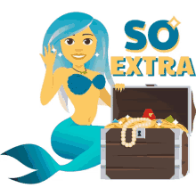 so extra mermaid life joypixels really extra very extra