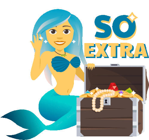 So Extra Mermaid Life Sticker - So Extra Mermaid Life Joypixels Stickers