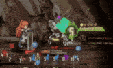 a screenshot of a video game with the word echoing dry