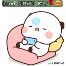 Raj Good Night GIF