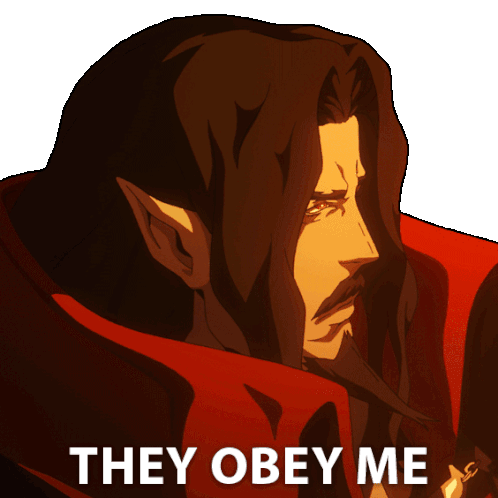 They Obey Me Dracula Sticker - They Obey Me Dracula Castlevania Stickers