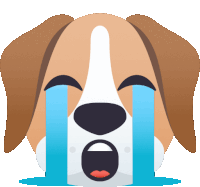 Boo Hoo Dog Sticker - Boo Hoo Dog Joypixels Stickers