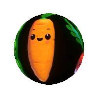 a cartoon drawing of corn and peas with smiley faces