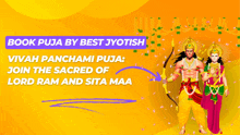 an advertisement for book puja by best jyotish
