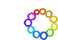 Circle Ring Sticker - Circle Ring Rainbow Stickers