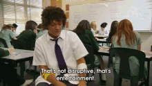 It'S Just Making The Classroom More Interesting GIF - Summerheightshigh Audio Chrislilley GIFs