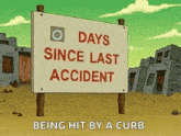 Futurama Days Since Last Accident GIF