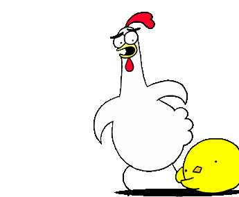 Chickenbro Hanging Sticker - Chickenbro Chicken Chick Stickers