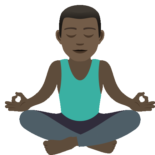 meditating emoticon