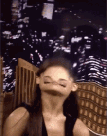 Ariana Grande Squint GIF - Ariana Grande Squint Distorted - Discover &  Share GIFs